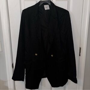Carly Jean LA Black Blazer Size Large